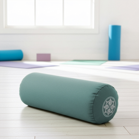 Yoga-Bolster rund - vintage - organic cotton - AYURDEVA