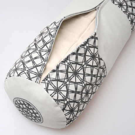 Yoga-Bolster rund - vintage - organic cotton