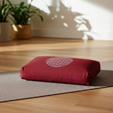 Yogakissen - klein - Blume des Lebens - mit Kapok-Füllung