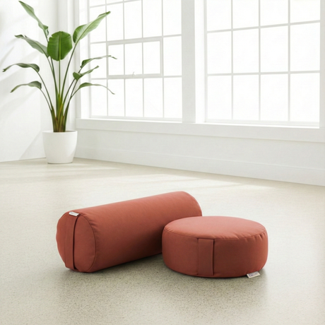 Yoga-Set Ananda (Meditationskissen Dhyana + Yoga-Bolster Samtosha)
