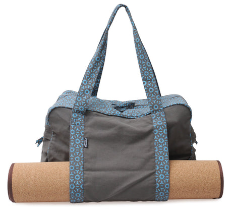 Yogatasche twin bag - take me two - taupe/turquoise