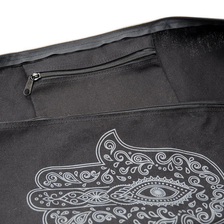 2. Wahl Yogatasche yogibag® basic - zip - cotton - art collection - 65 cm - hand of fatima - black
