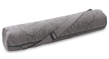 Yogatasche yogibag® basic - zip - cotton - art collection - 86 cm - lotus mandala - graphit - YOGISHOP