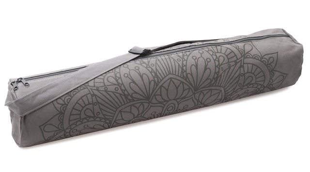 Yogatasche yogibag® basic - zip - cotton - art collection - 86 cm - lotus mandala - graphit - YOGISHOP