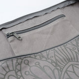 Yogatasche yogibag® basic - zip - cotton - art collection - 65 cm - lotus mandala - graphit - AYURDEVA