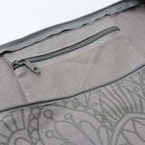 Yogatasche yogibag® basic - zip - cotton - art collection - 65 cm - lotus mandala - graphit