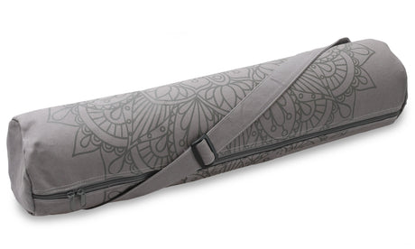 Yogatasche yogibag® basic - zip - cotton - art collection - 65 cm - lotus mandala - graphit