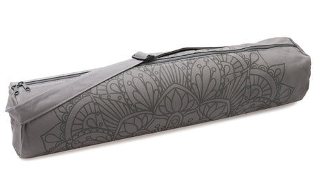 Yogatasche yogibag® basic - zip - cotton - art collection - 65 cm - lotus mandala - graphit