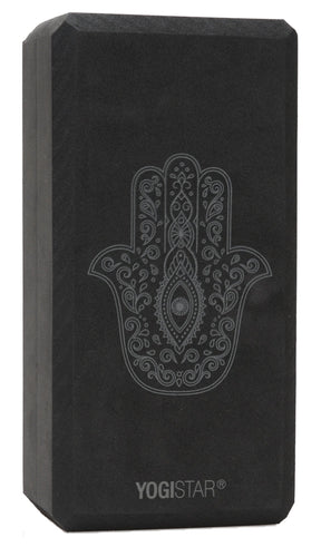 Yogablock yogiblock® basic - art collection - hand of fatima - zen black
