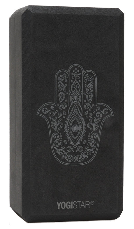 Yogablock yogiblock® basic - art collection - hand of fatima - zen black - YOGISHOP