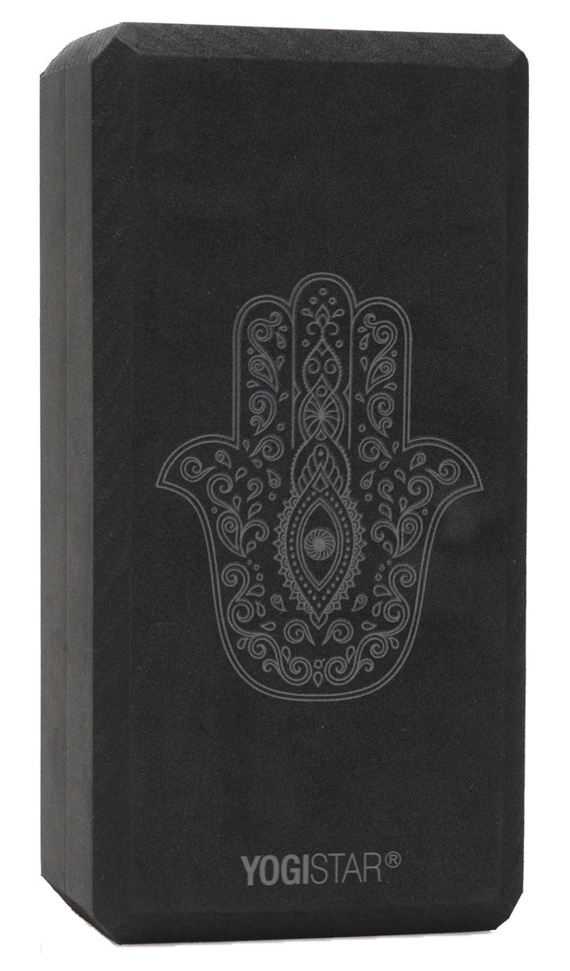 Yogablock yogiblock® basic - art collection - hand of fatima - zen black - YOGISHOP
