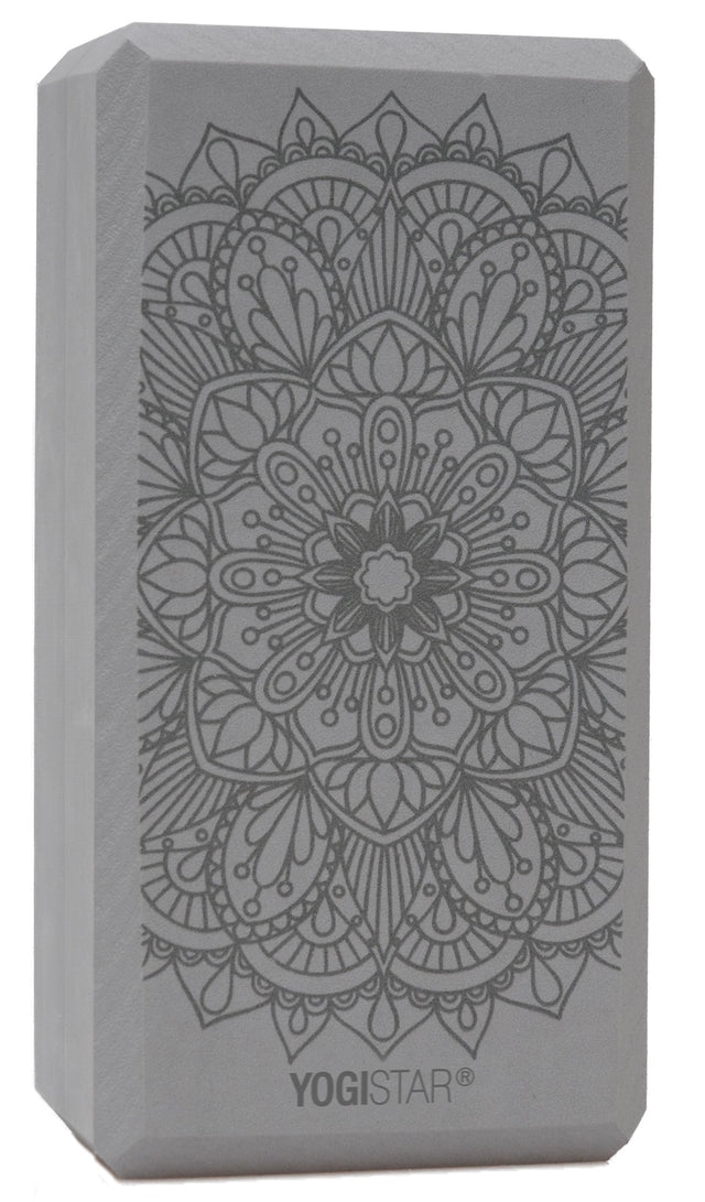 Yogablock yogiblock® basic - art collection - lotus mandala - graphite - YOGISHOP