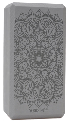 Yogablock yogiblock® basic - art collection - lotus mandala - graphite