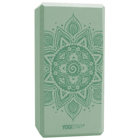 Yogablock yogiblock® basic - art collection - spiral mandala - velvet mint - YOGISHOP
