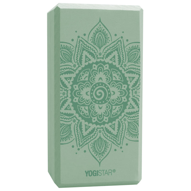 Yogablock yogiblock® basic - art collection - spiral mandala - velvet mint - AYURDEVA