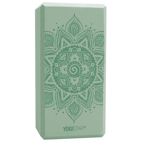 Yogablock yogiblock® basic - art collection - spiral mandala - velvet mint