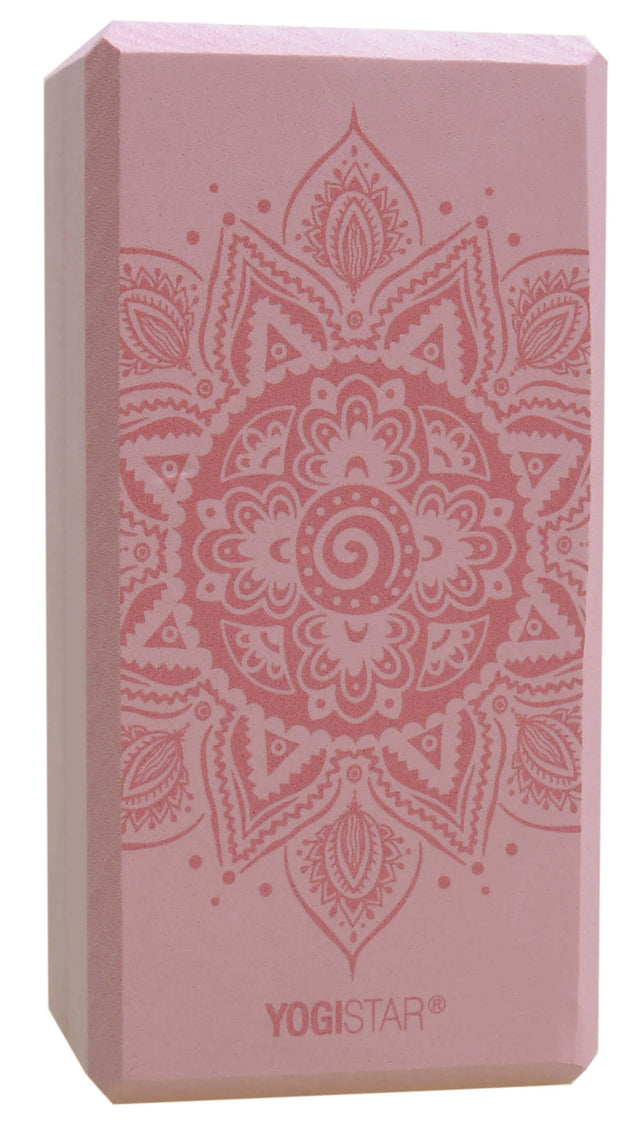 Yogablock yogiblock® basic - art collection - spiral mandala - velvet rose - YOGISHOP