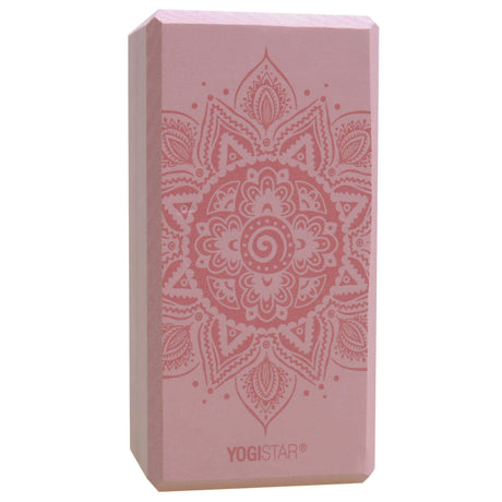 Yogablock yogiblock® basic - art collection - spiral mandala - velvet rose - AYURDEVA