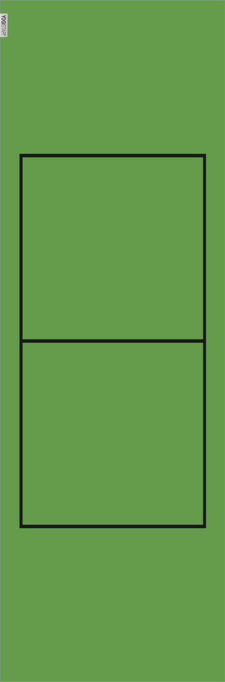 Yogamatte yogimat® basic kiwi - mit Rechteck - YOGISHOP