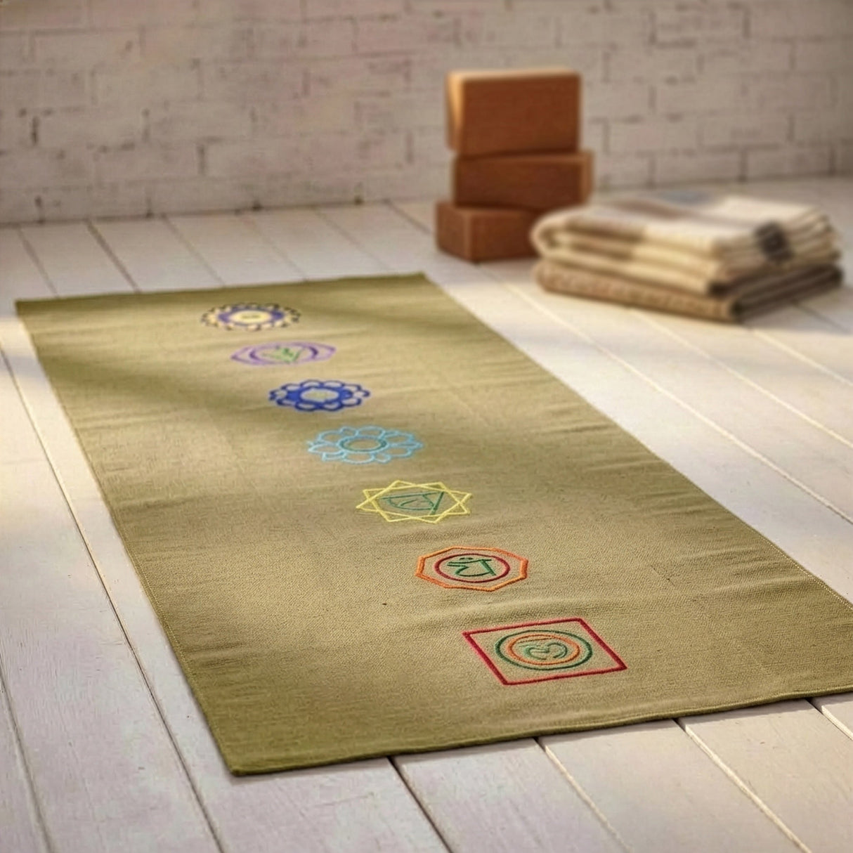 Yogateppich cotton rug - chakra - AYURDEVA