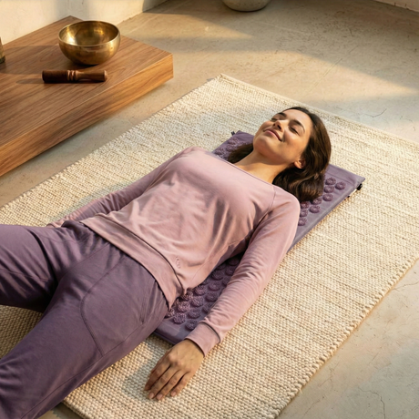 Akupressurmatte akupress relax lotus - Bio-Baumwolle - YOGISHOP