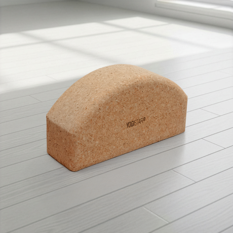 Yogablock yogiblock® halbrund - cork - AYURDEVA