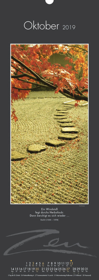 Zen Kalender 2019 - YOGISHOP