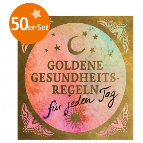50er-Set Mini-Heft - Goldene Gesundheitsregeln für jeden Tag 