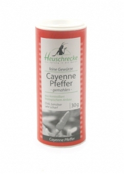 Bio Cayenne Pfeffer (gemahlen), 30 g 
