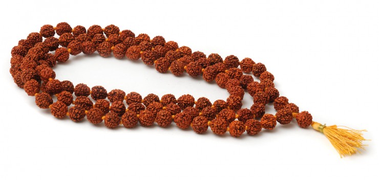 Mala-Kette aus Rudraksha mit 108 Perlen 