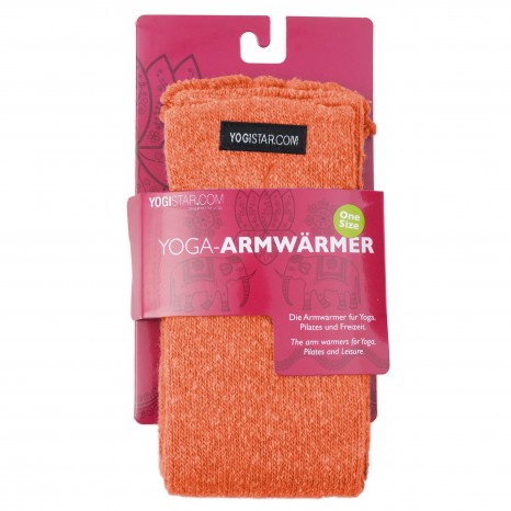 Yoga-Armwärmer pumpkin apricot - Wolle