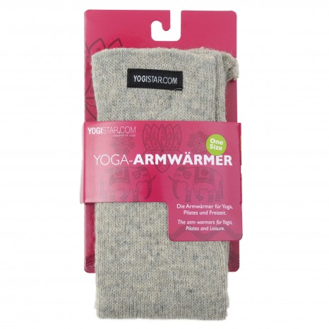 Yoga-Armwärmer stone grey - Wolle