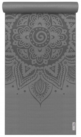 Yogamatte yogimat® basic - art collection - spiral mandala graphit